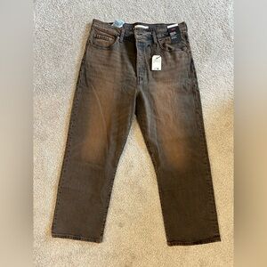 Levi's Women’s Brown Straight Ankle Jeans